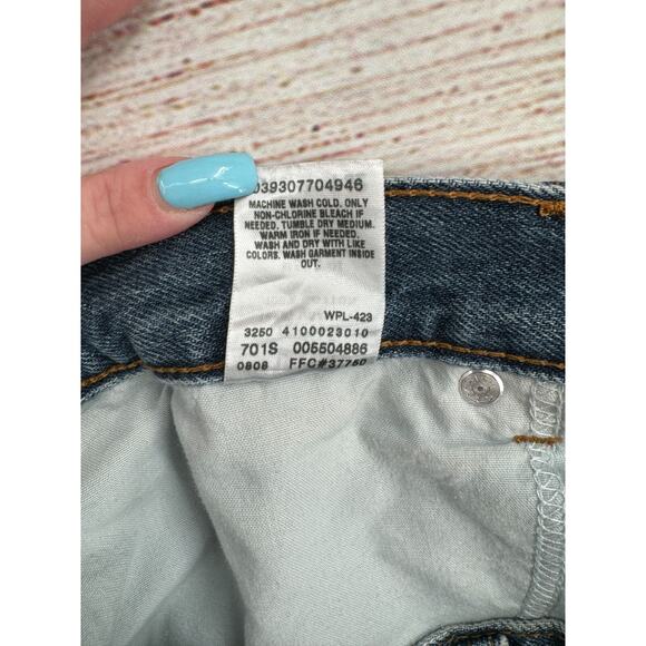 Vintage Levi's Y2K 550 Relaxed Fit Straight Jeans Men's Sz 38x32 Blue Light Wash - Picture 6 of 8